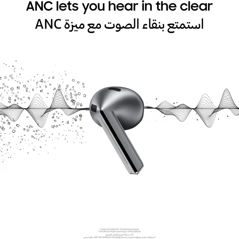 سماعة لاسلكية Samsung Galaxy Buds 3 Pro مع علبة شحن
