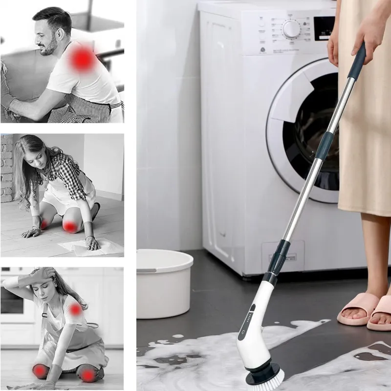 عرض طقم فرشه التنظيف الدواره مع قطعه اسبراي التنظيف الجبار Multipurpose Bubble Cleaner