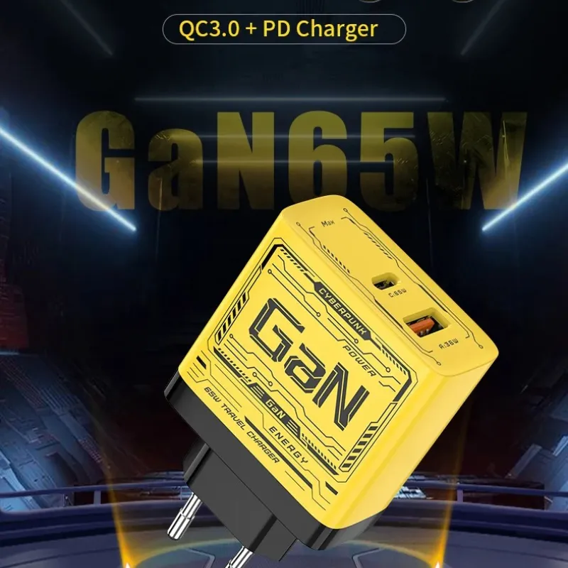• شاحن USB-C بقوة 120 واط - شاحن سريع GaN مع تقنية PD