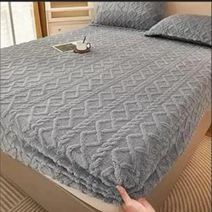 دفايه فرو جاكار مع 2 كيس خداديه — size 160 سم color #808080