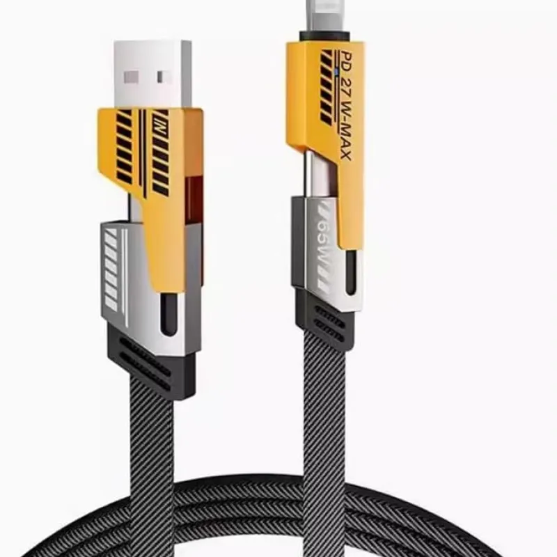 عرض Anker Power Port Nano-20W + كابل شاحن USB متعدد 15 سم، شحن سريع 3 في 1 (Lightning, Type-C & Micro USB)