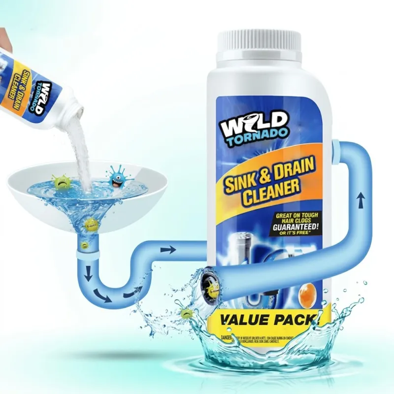 عرض اسبراي التنظيف الجبار Multipurpose Bubble Cleaner مع قطعتين مسحوق تسليك الأحواض
