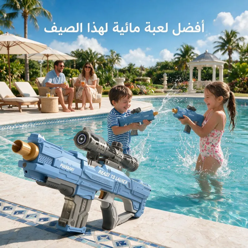 مسدس ماء كهربائي آلي يعمل بالشحن